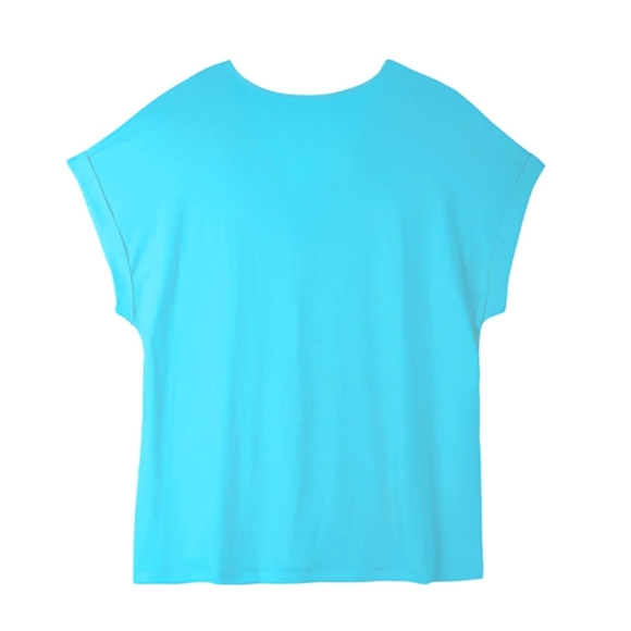 89th and Madison Pleated Front V-Neck Tee - NWT - Picture 2 of 4